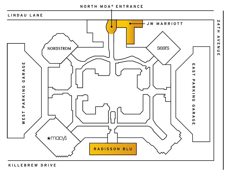 Map Of The Mall Of America