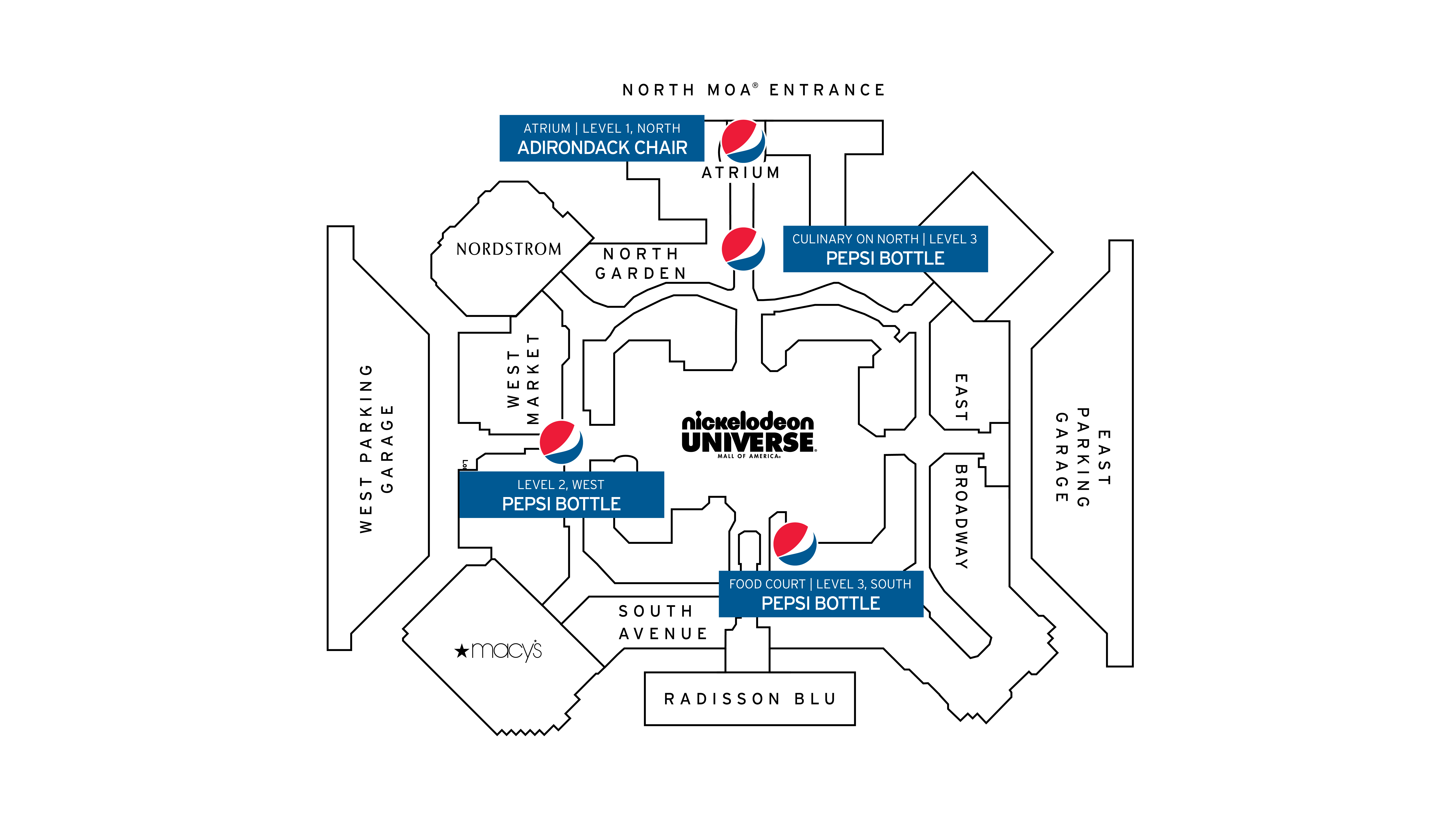 Pepsi Center Entrance Map