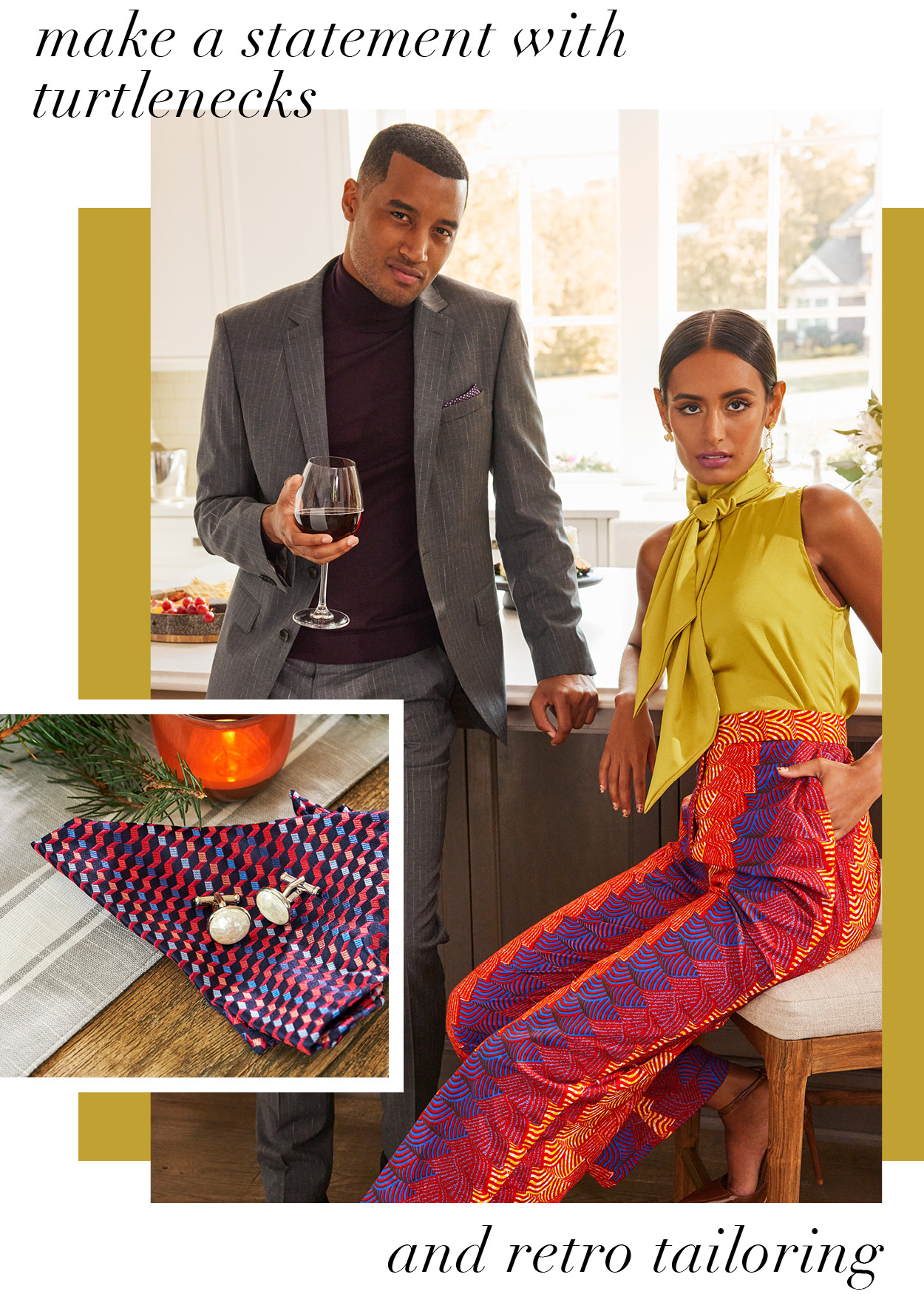Turtlenecks and Retro Tailoring